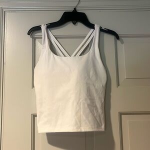 White athletic tank